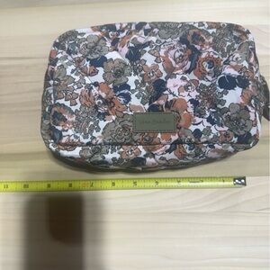 Vera Bradley Floral Sage Waterproof Lined Pouch, Small